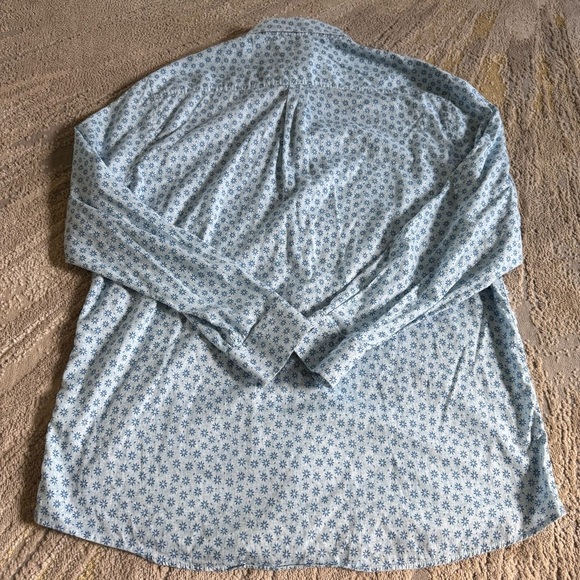 Johnnie-O Montage long sleep button front shirt Gulf Blue Top Shelf XL - Picture 9 of 9